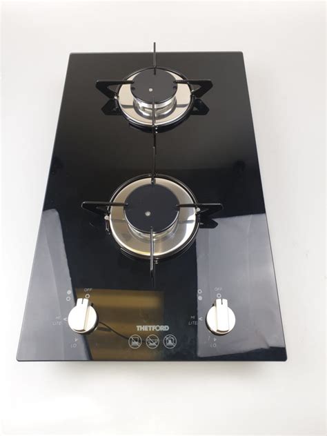 Thetford Topline 922 Black Glass Gas Hob 2 Burner Float Your Boat