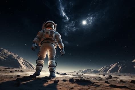 Premium AI Image | Astronauts Performing Moonwalks