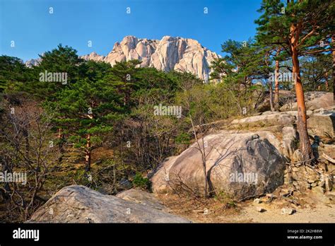 Ulsanbawi Rock In Seoraksan National Park South Korea Stock Photo Alamy