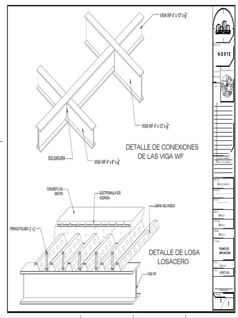 Detalles De Conexiones Y Losacero Pdf