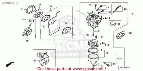 Honda Gcv160 Carb Diagram