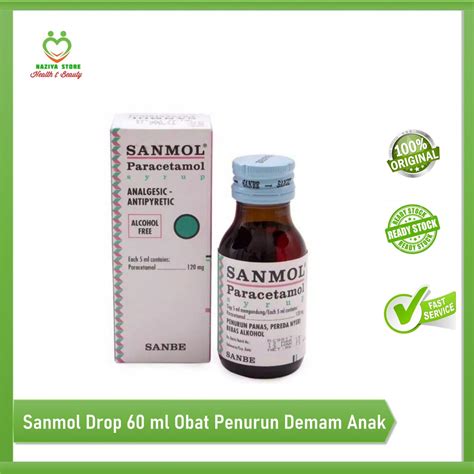 Jual Sanmol Sirup Ml Paracetamol Syrup Obat Demam Anak Shopee