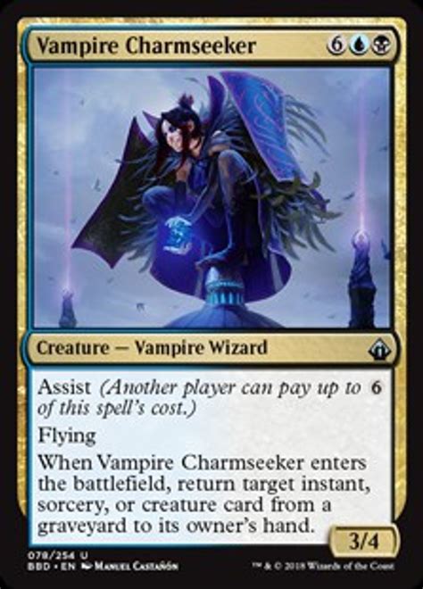 Magic The Gathering Battlebond Single Card Uncommon Vampire Charmseeker