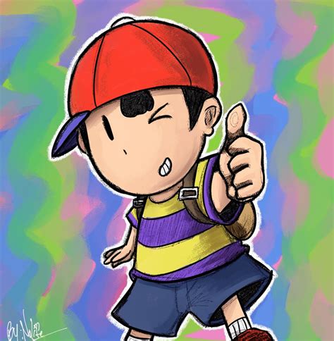 Ness Art By Nodammlife From Twitter Earthbound