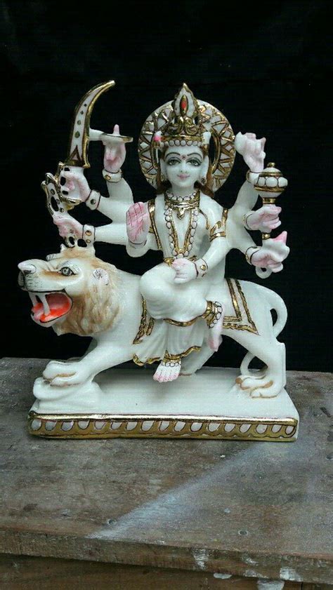 Hindu White Marble Maa Durga Statue For Worship At 16000 In Jaipur