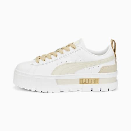 Baskets Mayze Luxe Femme Puma White Pale Khaki Puma Gift Guide Puma