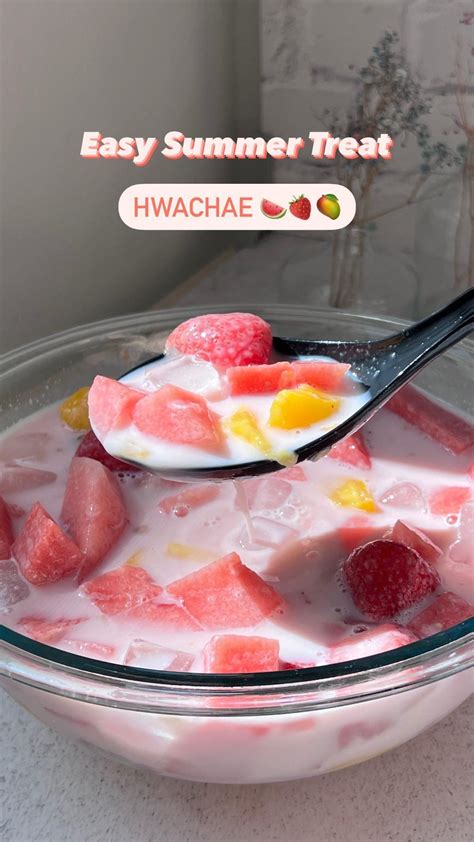 Yummyeatsntreats On Instagram Hwachae Korean Fruit Bowl