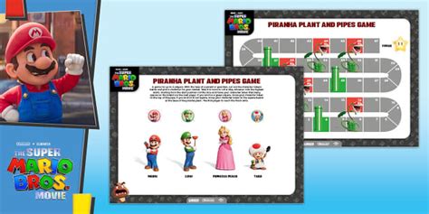 Free Super Mario Board Game Piranha Plant Escape Twinkl