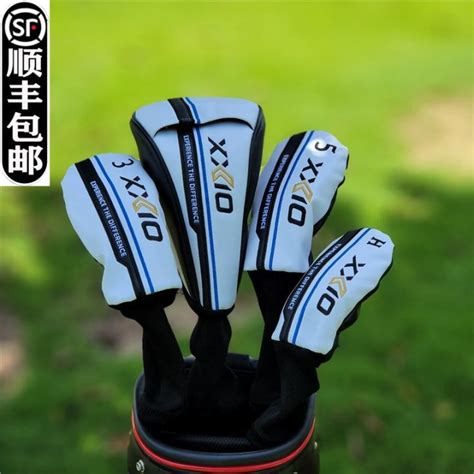 Xxio Wooden Club Set Golf Club Set Putter Set Club Head Cover Ball Head Protective Cap Set Xx10