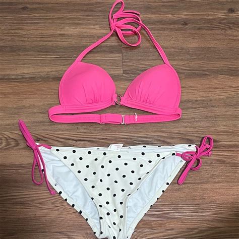 Pink Polka Dot Bikini Womens Fashion Swimwear Bikinis And Swimsuits