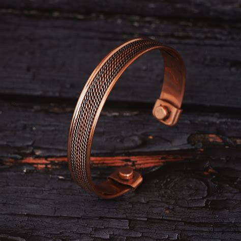 Tibetan Copper Bracelets Magnetic India Pattern Women S Men S Spiritual