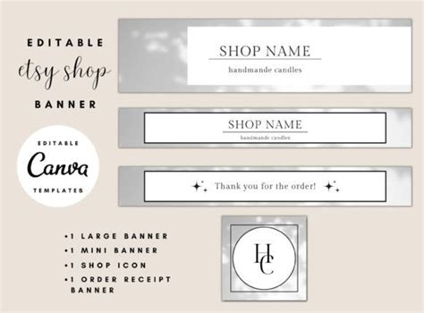 Modern Etsy Shop Banner Templates Graphic By Magika Templates