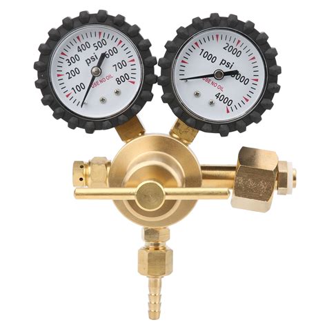 Nitrogen Regulator Dual Gauge Gas Air Pressure Regulator With