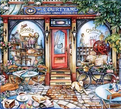 Solve Cafe And Book Store Jigsaw Puzzle Online With 72 Pieces