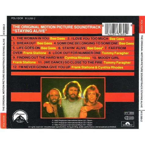 Staying Alive The Original Motion Picture Soundtrack By Various Incl