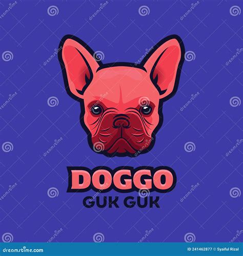 Bull Dog Logo Design Stock Vector Illustration Of Emblem 241462877