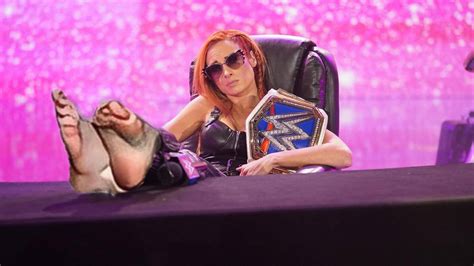 Becky Lynch feet on table by wrathawk1 on DeviantArt