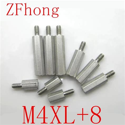 Aluminum 6mm Across Flats 1000 Pcs M4 0 7 X 19mm Metric Hex Male Female Standoffs Fasteners