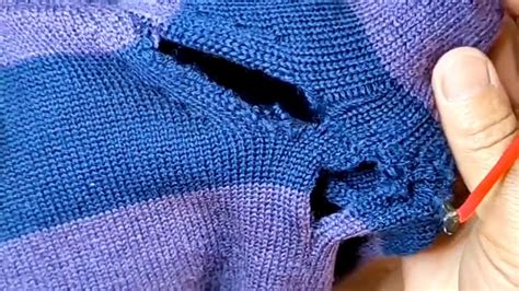 How To Perfectly Repair Holes In Knitted Sweaters Without Leaving A