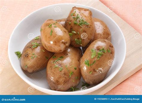 Boiled Potatoes with Chopped Parsley Stock Image - Image of fresh ...