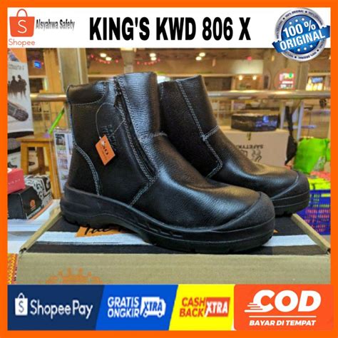 Jual Sepatu Safety King S Kwd X Hitam Original Shopee Indonesia