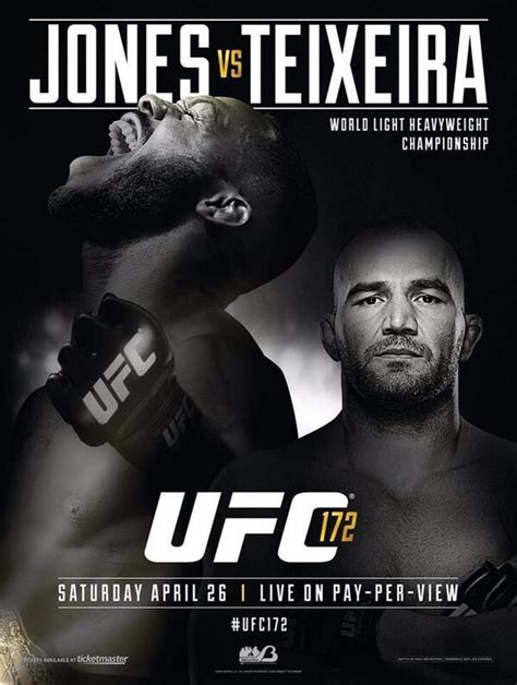 Fotos UFC Póster oficial para UFC 172 Jones vs Teixeira Superluchas