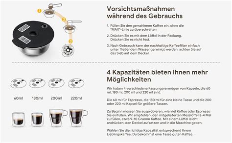 RECAFIMIL Wiederverwendbare Tassimo Pads 220ml nachfüllbare Edelstahl