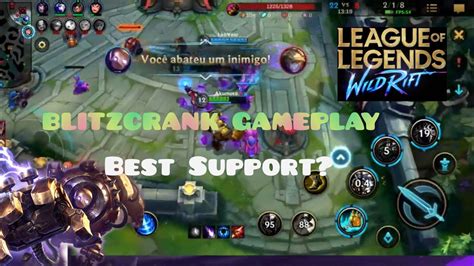 Wild Rift Blitzcrank Gameplay Best Support Akumoto Youtube