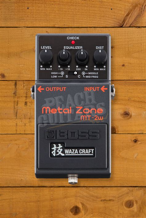 Boss Mt W Waza Craft Metal Zone Distortion