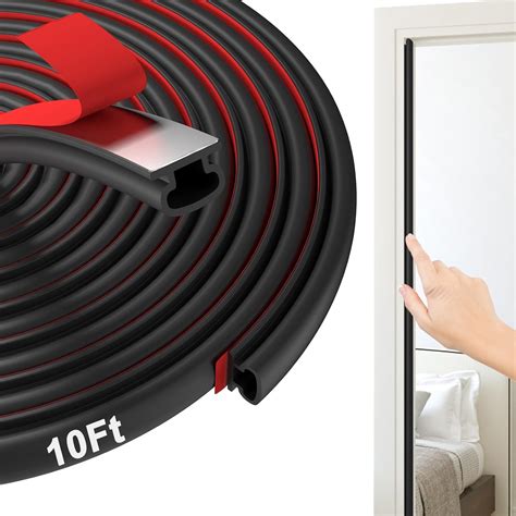 Alophoty Ft Rubber Door Weather Stripping Door Seal Strip D Shaped