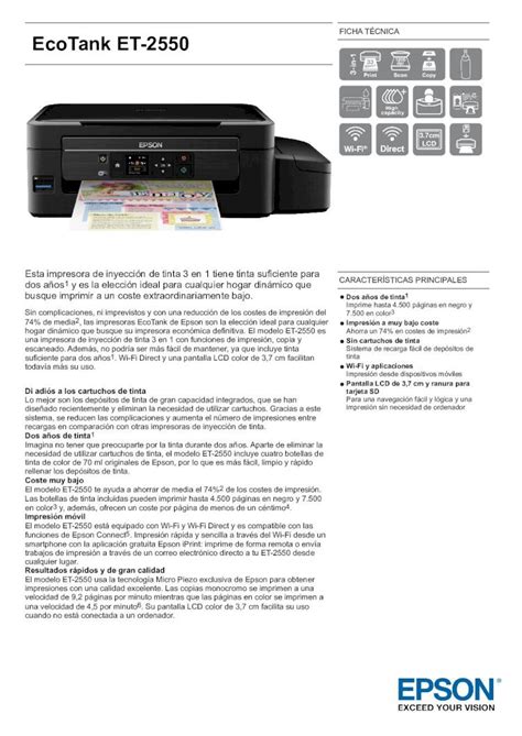 PDF EcoTankET 2550img Cartimex V2 Pdf ET 2550 Pdfrecargas En