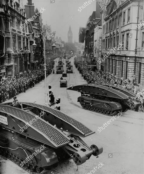 Wwii Peace Britain Victory Day Mechanised Editorial Stock Photo - Stock ...