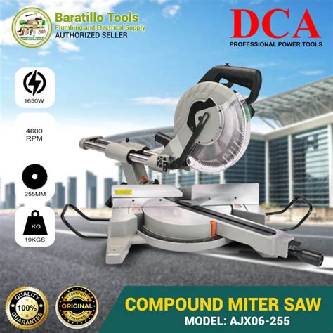 Dca Ajx Compound Sliding Miter Saw Mm Blade Lazada Ph