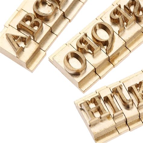 Pcs Set Brass Alphabet Letter Font Stamp Mold Leather Craft Etsy