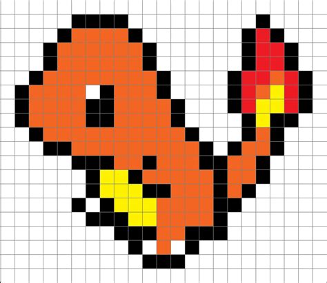 STL file Charmander pixel art・3D printable model to download・Cults