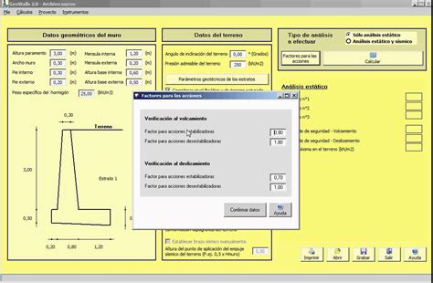 Cálculo De Muros De Contención Geowalls 20 Youtube
