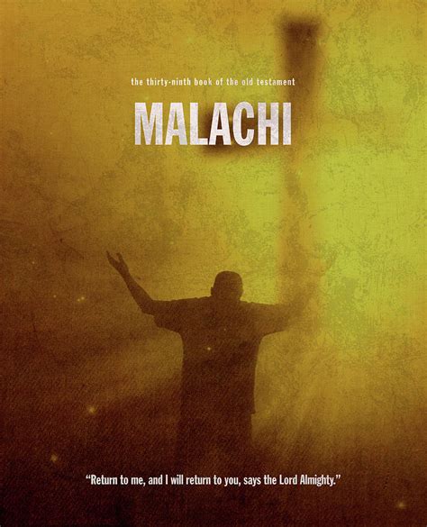 Malachi Books Of The Bible Series Old Testament Minimal Poster Art ...