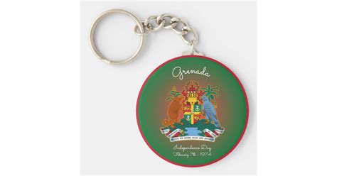 Grenada Coat of Arms Keychain | Zazzle