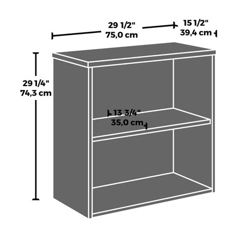 Affirm Shelf Commercial Bookcase Noble Elm Sauder