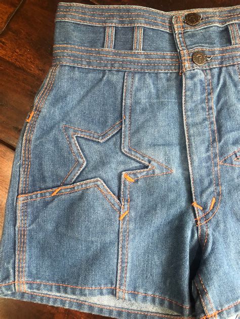 Not For Sale Do Not Purchase Vintage 70s N Est Ce Pas Star Denim Shorts High Waisted High Rise