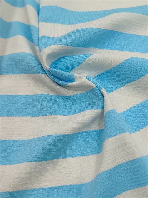 Catonic Snowfall Crush Lycra Fabric Print Check Stripes Color