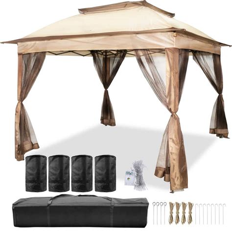 Reviews For Vevor Outdoor Pop Up Canopy Gazebo Tent 11 Ft X 11 Ft Portable Canopy Patio With