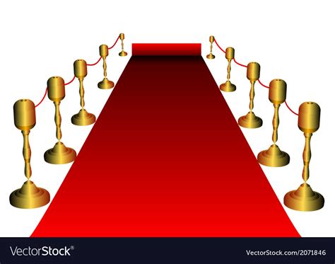 Red carpet Royalty Free Vector Image - VectorStock