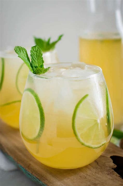 Sparkling Fresh Honey Homemade Limeade Naturally Sweetened