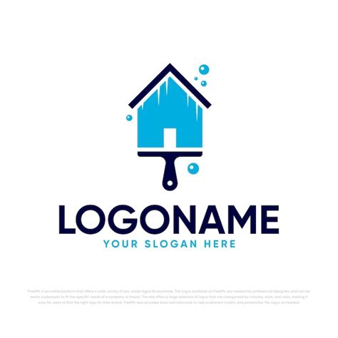 Premium Vector | House cleaning logo design premium vector