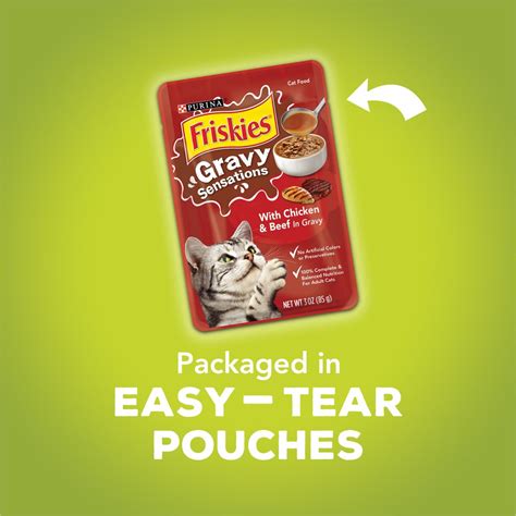 Discontinued - FRISKIES Gravy Sensations Farm & Fish Variety Cat Food, 3-oz pouches, case of 24 ...