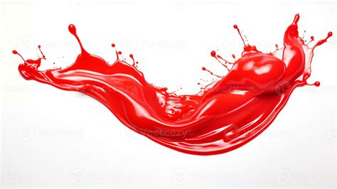 red ketchup on white background. generative AI 31096003 Stock Photo at Vecteezy