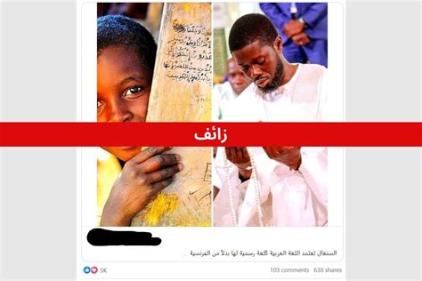 تقصي الحقيقة اللغة الرسمية للسنغال هي الفرنسية وليست العربية رويترز