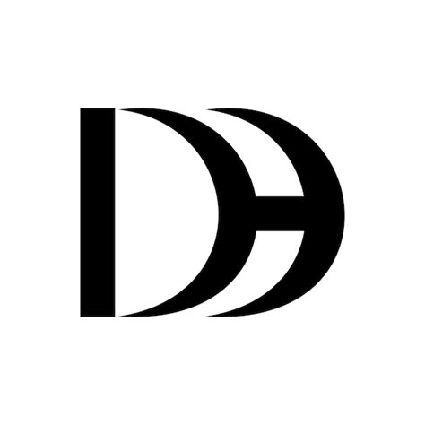 Monograma Del Logotipo Dh Vector De Dise O De Logotipo De Letra Moderna