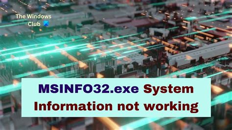 Msinfo32exe System Information Not Working Fix Youtube